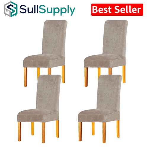 Velvet dining chair covers set - dining,