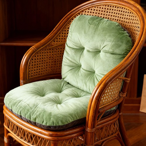 Plush velvet high back chair - back,