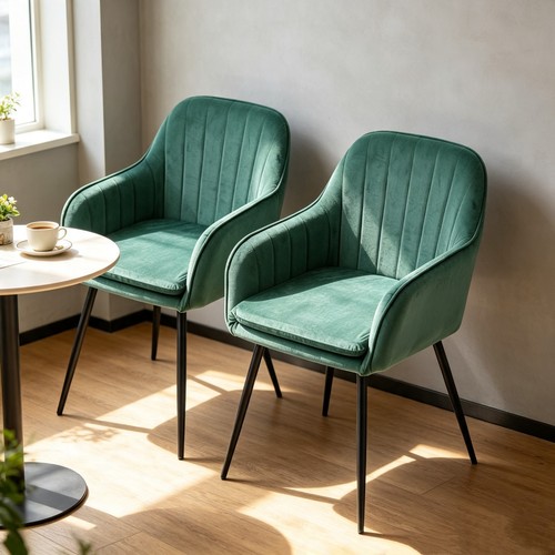 Dining chairs velvet padded - dining,