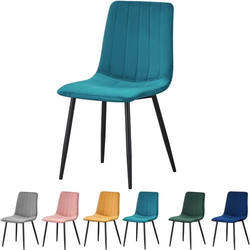 Pcs dining chairs - 1/2, velvet