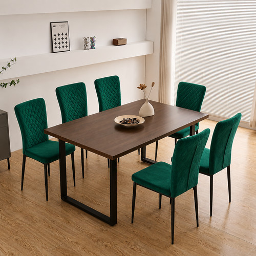 Set velvet dining chairs - set,