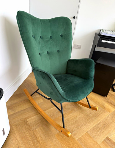 Wayfair green velvet rocking - velvet,