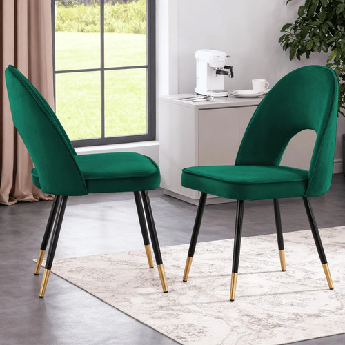 Velvet dining chair high back - velvet,