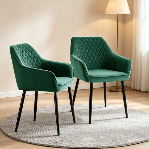 Luxury 4pcs velvet dining - 1/2/4pcs,