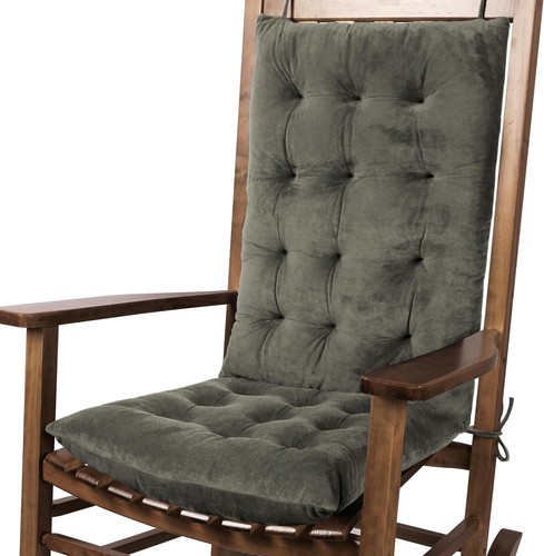 Green velvet rocking - rocking, chair