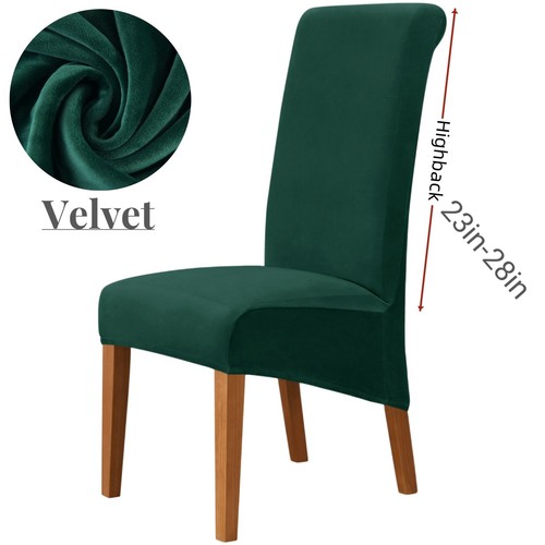 Plush velvet chair cover - velvet,