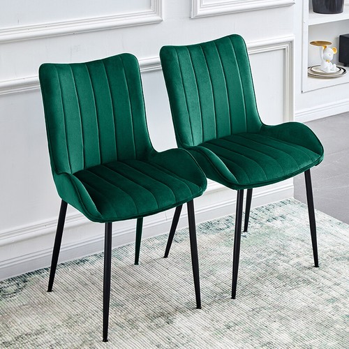Pair velvet dining chair high - pair,