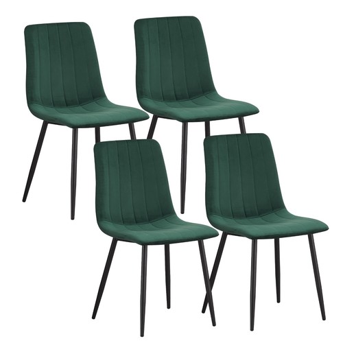 4pcs dining chairs - dining, velvet