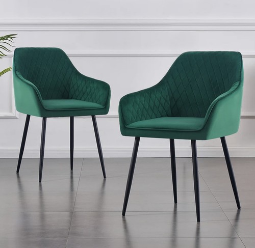 Velvet dining chairs - dining,