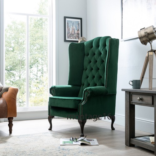 Grand lorton green velvet flat - grand,
