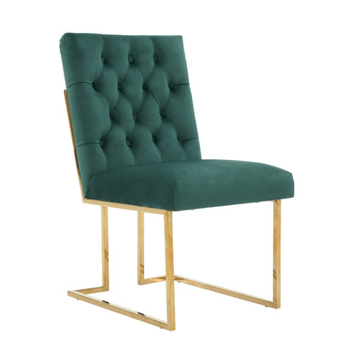 Siena green tufted velvet - green,