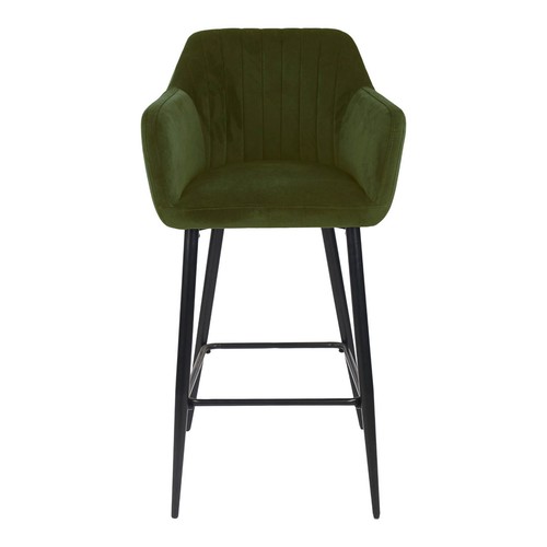 Kitchen bar stool green velvet - kitchen,
