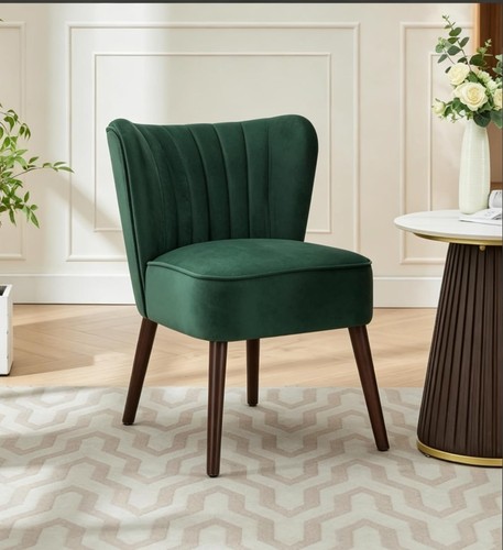 Modern velvet accent chair - accent,