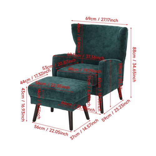 Chenille lounge chair recliner - lounge,