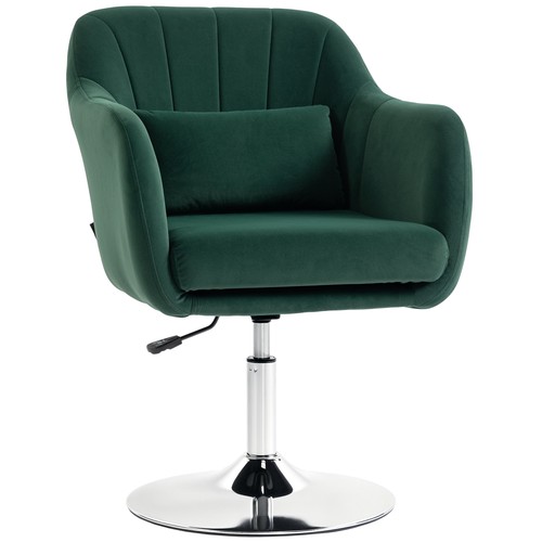 Homcom retro velvet swivel tub - homcom,