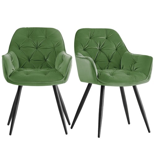 4pcs dining chairs velvet - 2/4pcs,