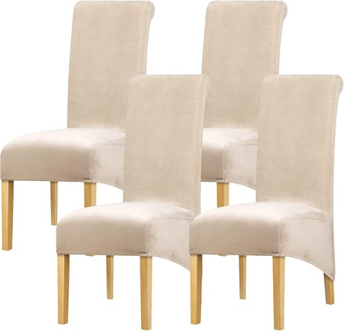 Velvet dining chair covers - velvet,