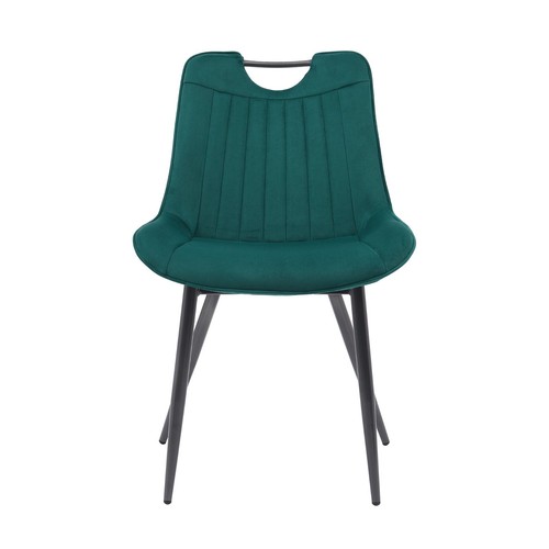 Pair velvet dining chairs - dining,